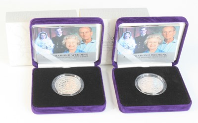 Lot 2386 - The Royal Mint, 2007 Diamond Wedding Silver...