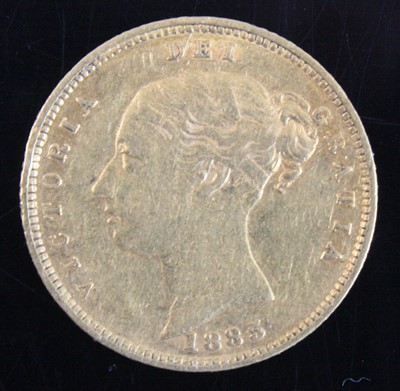 Lot 2391 - Great Britain, 1885 gold half sovereign,...