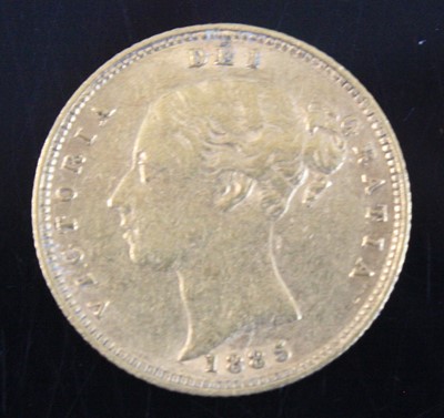 Lot 2412 - Great Britain, 1885 gold half sovereign,...