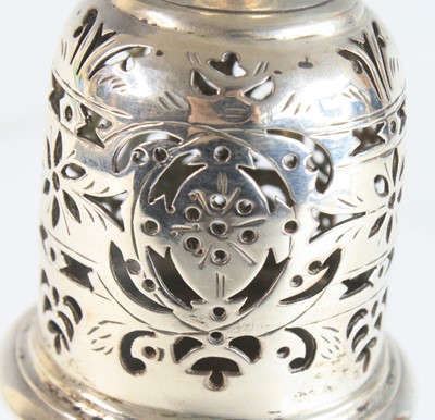 Lot 2089 - A George II silver sugar caster, of typical...