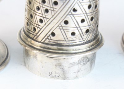 Lot 2087 - A George II silver sugar caster, of typical...