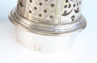 Lot 2087 - A George II silver sugar caster, of typical...