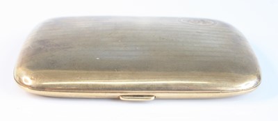 Lot 106 - A 9ct gold pocket cigarette case, having...
