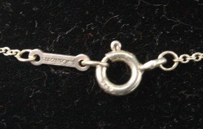 Lot 2584 - A Tiffany & Co silver multi-heart pendant...