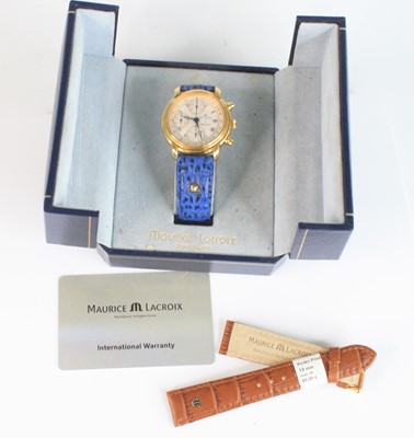 Lot 2588 - A gent's gold plated Maurice Lacroix automatic...