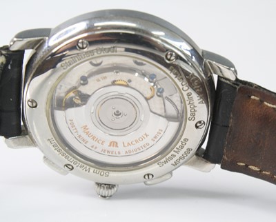 Lot 2589 - A gent's Maurice Lacroix Masterpiece Flyback...