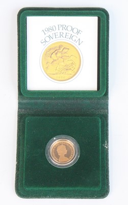 Lot 2277 - Great Britain, 1980 gold proof full sovereign,...