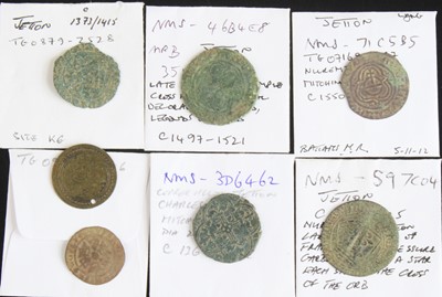 Lot 2147 - A collection of medieval and later jetons,...