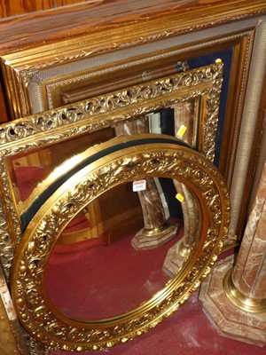Lot 1142 - Three various contemporary floral gilt framed...