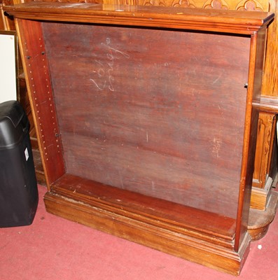 Lot 1144 - A late Victorian mahogany freestanding open...