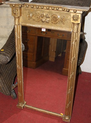 Lot 1149 - A 19th century floral gilt decorated pier...