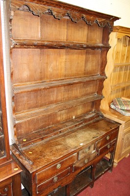 Lot 1154 - A provincial 19th century oak and elm kitchen...