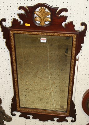 Lot 1164 - A circa 1900 mahogany fret cut and partial...