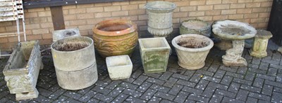 Lot 1177 - A collection of various reconstituted stone...