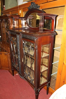 Lot 1209 - A circa 1900 mahogany Chippendale Revival...