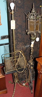 Lot 1211 - An early 20th century spiral turned brass...