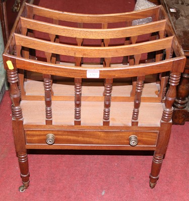 Lot 1283 - A circa 1900 mahogany three-division...