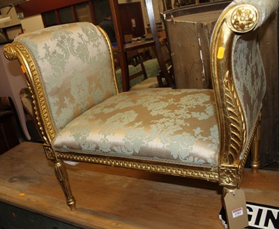 Lot 1284 - A Louis XVI style French floral carved...