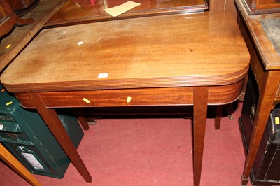 Lot 1256 - A 19th century mahogany round cornered...