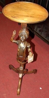 Lot 1267 - A 19th century Italian  carved and stained...