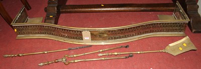 Lot 1332 - A circa 1900 pierced serpentine front kerb...