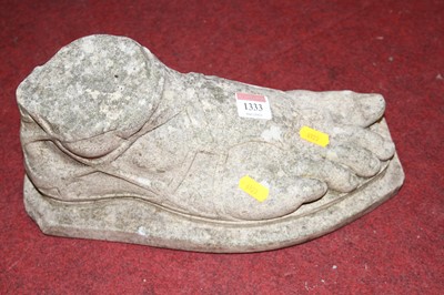 Lot 1333 - A reconstituted stone model of a centurion's...