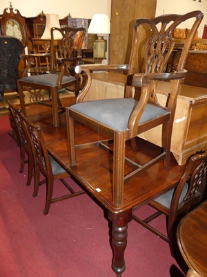 Lot 1337 - A Victorian mahogany round cornered extending...