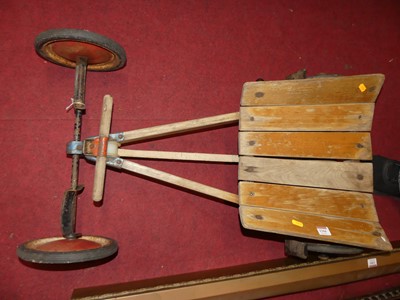 Lot 1344 - A mid-20th century child's self-propelled go-cart