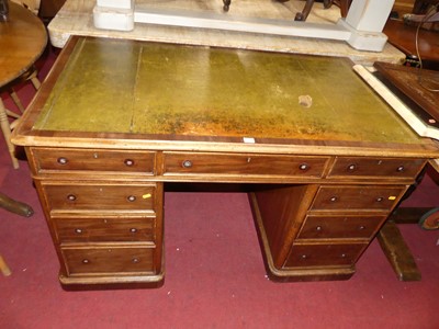 Lot 1347 - A mid-Victorian mahogany round cornered and...