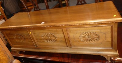 Lot 1359 - A contemporary Italian walnut hinge topped...