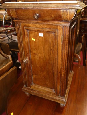 Lot 1361 - A late 19th century French walnut and white...