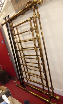 Lot 1368 - A contemporary tubular brass super-kingsize...
