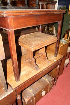 Lot 1296 - A George III mahogany baize lined fold-over...