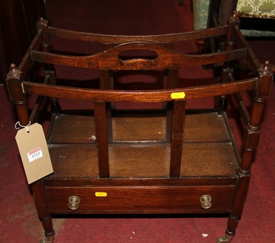 Lot 1313 - A mahogany twin division Canterbury with...