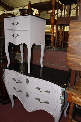 Lot 1319 - A French style painted, stained, and pierced...