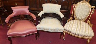 Lot 1415 - A French later gilt decorated and floral...