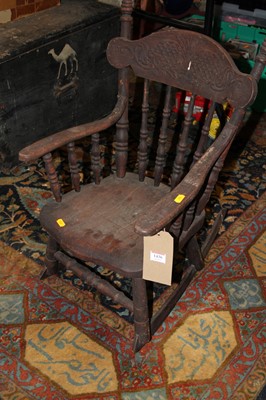 Lot 1436 - An early 20th century provincial stained elm...