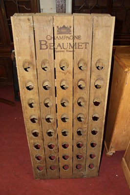 Lot 1458 - A contemporary planked wood A-frame champagne...