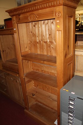 Lot 1464 - A contemporary pine freestanding open...