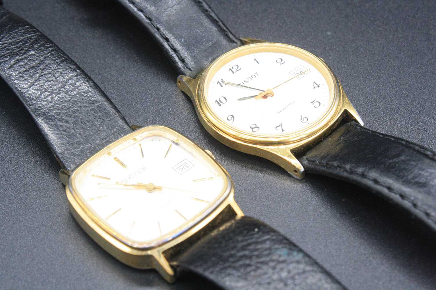 Lot 413 A gents Tissot Seastar gold plated quartz