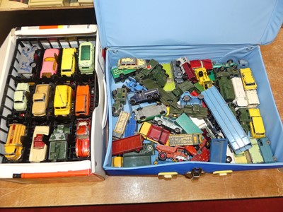 Lot 1511 - Two Matchbox carry cases containing a quantity...