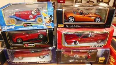 Lot 1520 - A quantity of mainly 1/18 scale Bburago and...