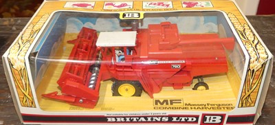 Lot 1541 - A Britains No. 9570 Massey Ferguson combine...