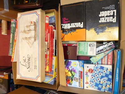 Lot 1582 - Two boxes containing a large quantity of board...