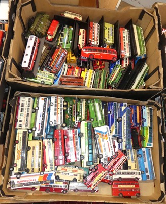 Lot 1623 - Two boxes containing a quantity of 1/43 scale...