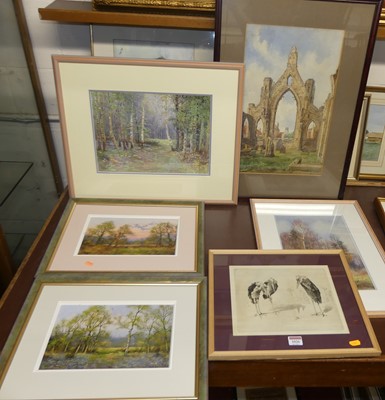 Lot 1026 - S.R. Brightwell - Three of a kind, etching by...