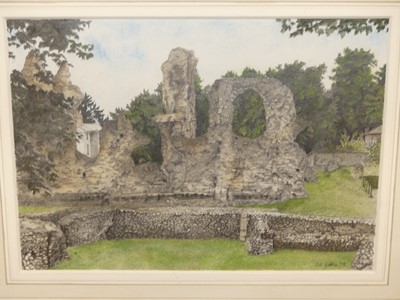 Lot 1027 - S.E. Gallick - The Abbey Ruins, Bury St...