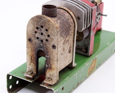 Lot 19 - Passall stationary horizontal hot air engine,...