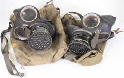 Lot 704 - Two WWII gas masks