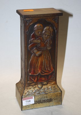 Lot 710 - A vintage Chums relief decorated advertising...